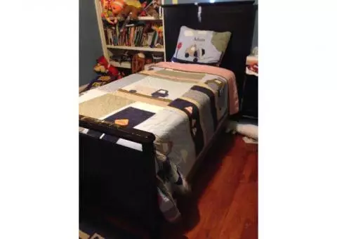 Twin bed, mattress & box spring for sale